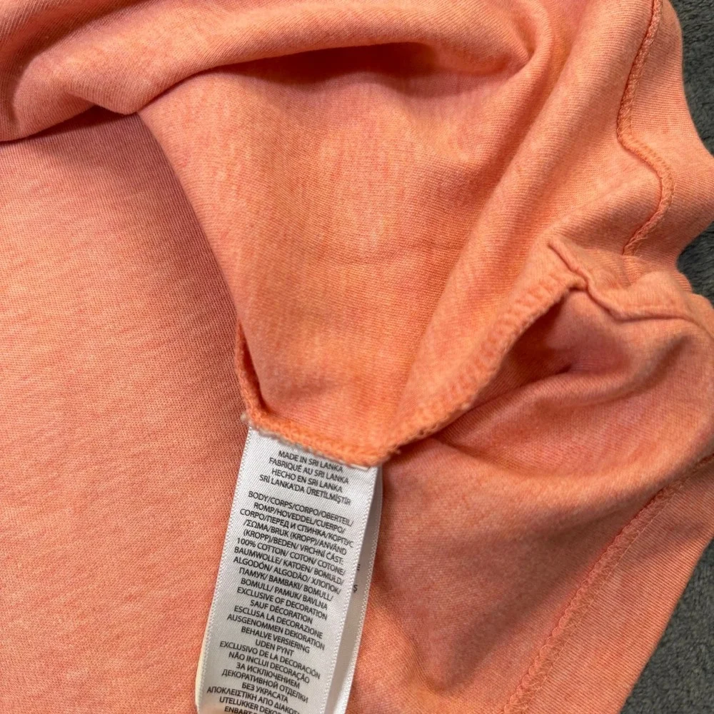 Polo Ralph Lauren Classic Fit Polo Shirt Mens Large Orange Heathered Cotton